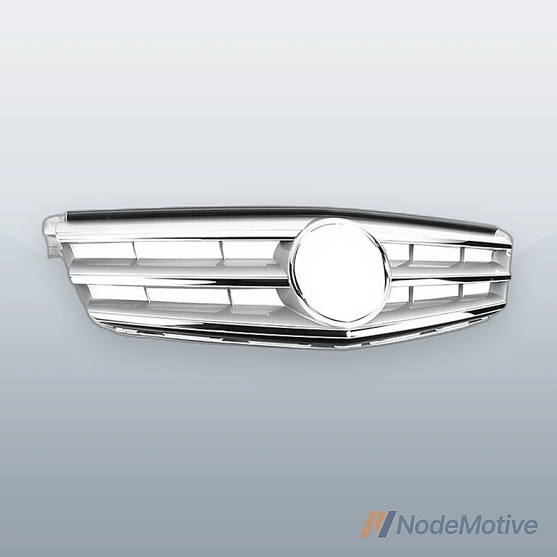 New Sport Style Front Radiator Grille Silver fits 08-14 Mercedes W204 C Class