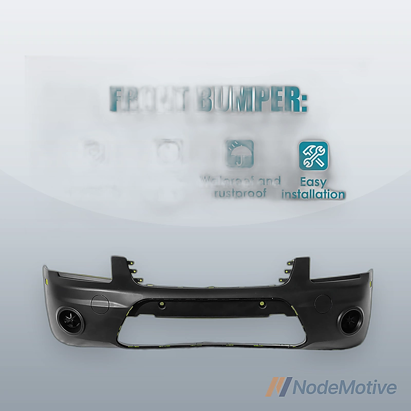 Front Bumper Plastic For 2010-2013 Ford Transit Connect W/O Fog Light Holes