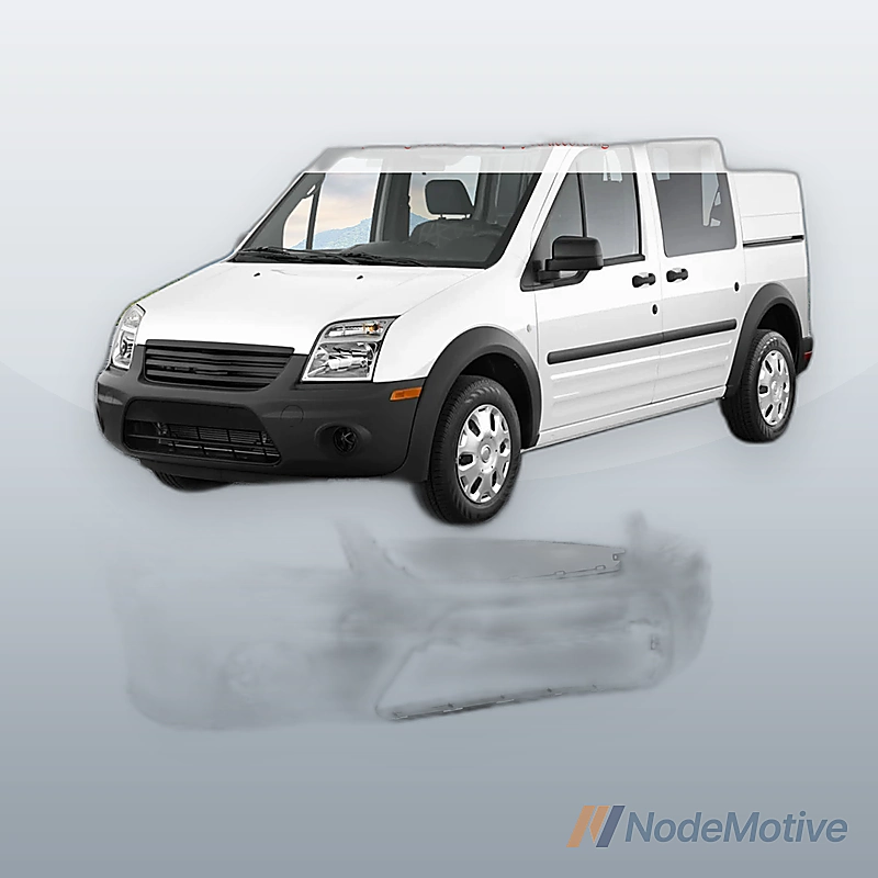 Front Bumper Plastic For 2010-2013 Ford Transit Connect W/O Fog Light Holes
