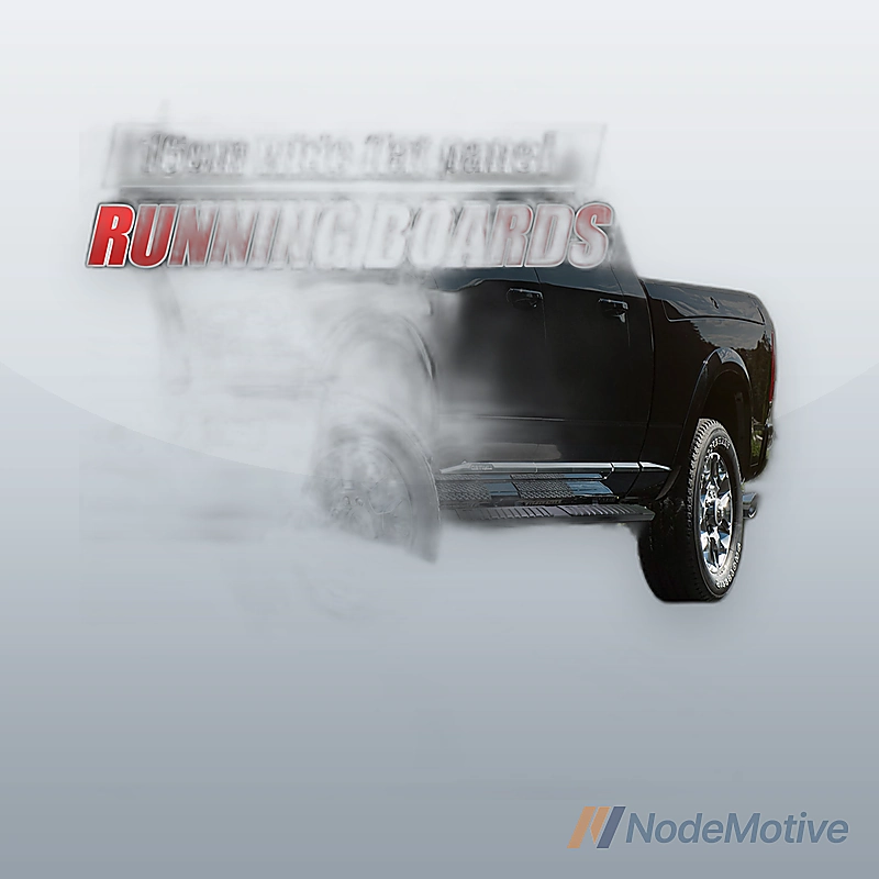 Running Boards for 2009-2018 Dodge Ram 1500 Quad Cab 6\" Nerf Bars Side Step