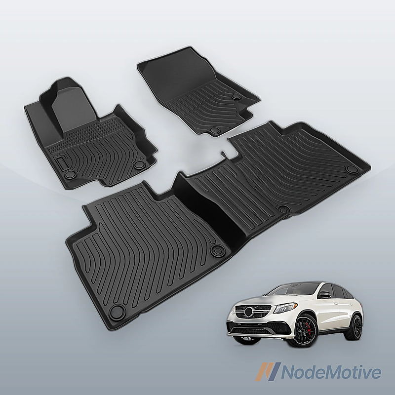 All Weather Floor Mats for 2020-2024 Mercedes Benz GLE350 GLE580 Rubber Liners