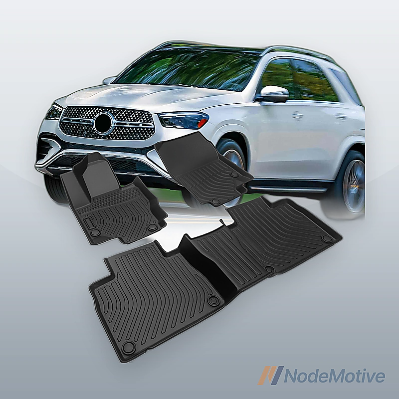 All Weather Floor Mats for 2020-2024 Mercedes Benz GLE350 GLE580 Rubber Liners