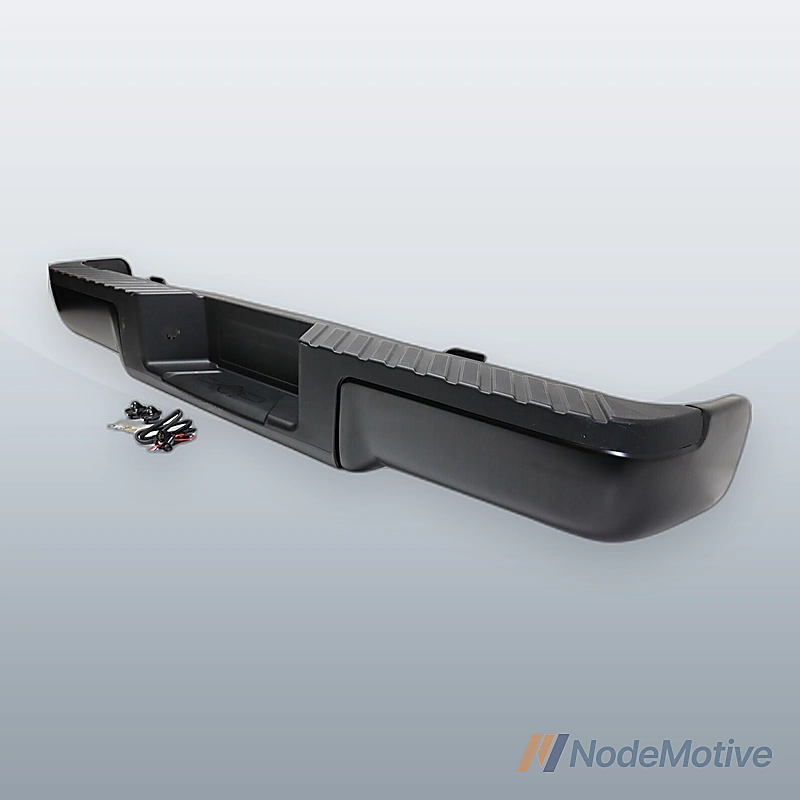 Step Bumper Assembly For 2009-2014 Ford F-150 Fleetside Powdercoated Black Steel