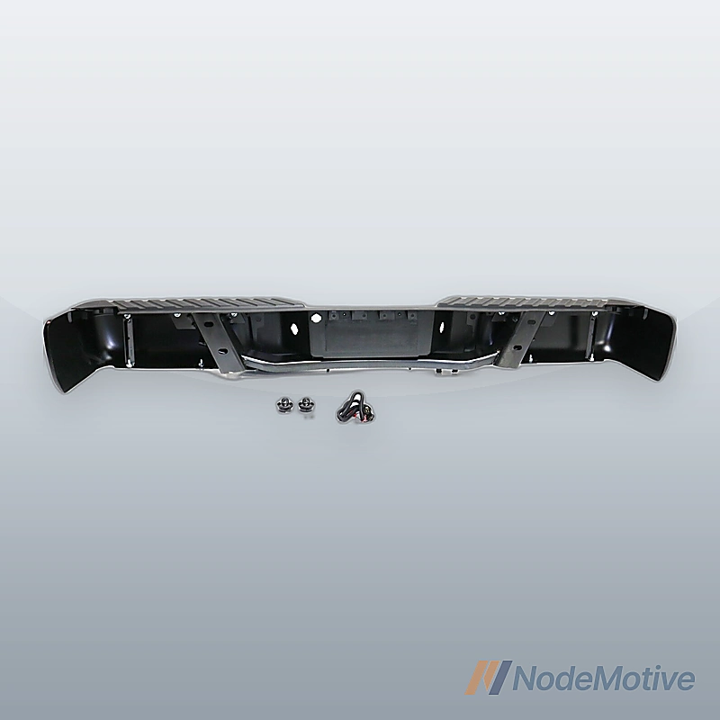 Step Bumper Assembly For 2009-2014 Ford F-150 Fleetside Powdercoated Black Steel