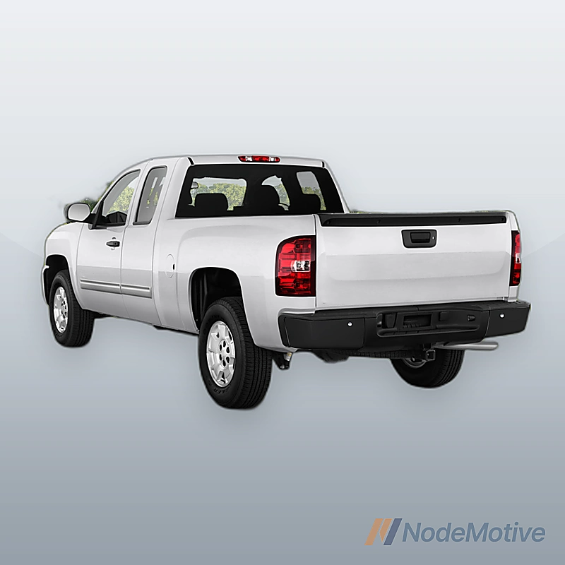 Step Bumper For 07-10 Chevy Silverado 2500 HD With Single Rear Wheel Black Rear