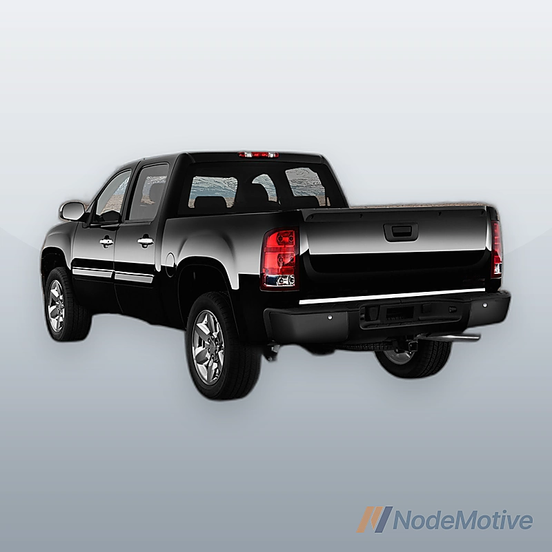 Step Bumper For 07-10 Chevy Silverado 2500 HD With Single Rear Wheel Black Rear