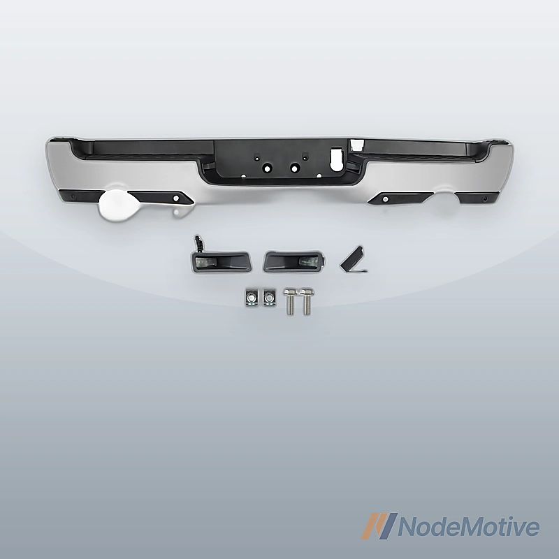 Chrome Rear Bumper Assembly For 2019-2023 RAM 1500 Dual Exhaust