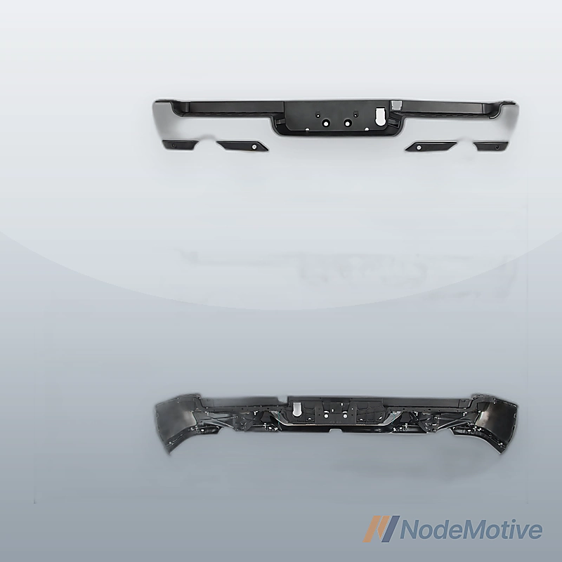 Chrome Rear Bumper Assembly For 2019-2023 RAM 1500 Dual Exhaust