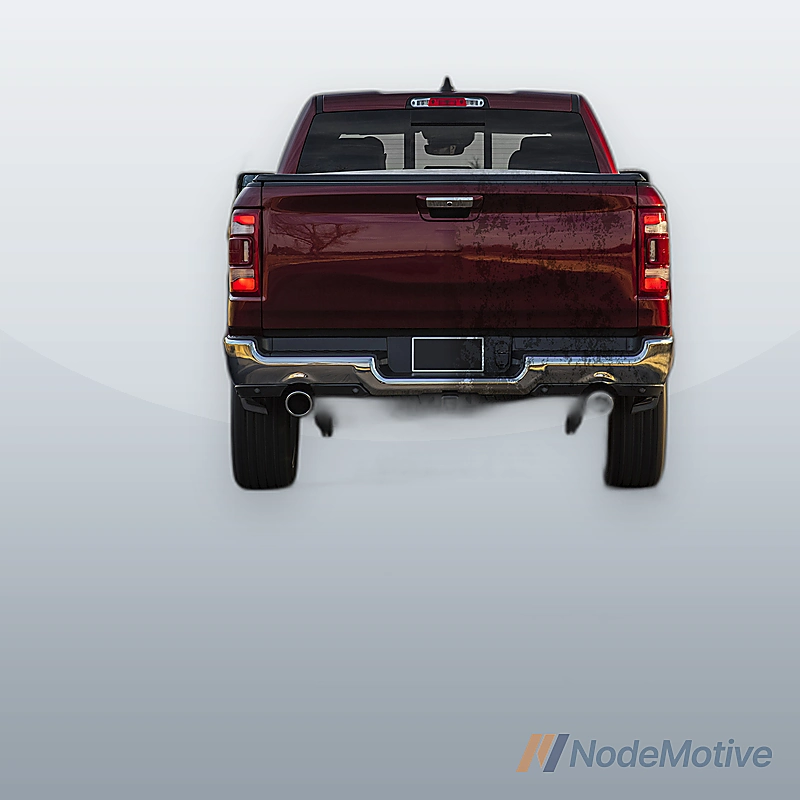 Chrome Rear Bumper Assembly For 2019-2023 RAM 1500 Dual Exhaust