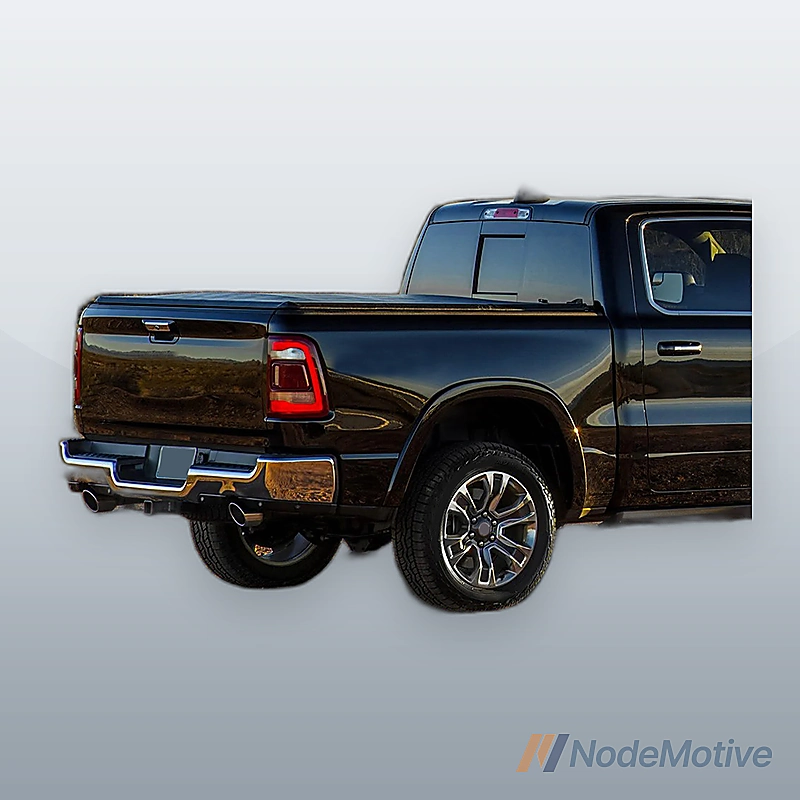 Chrome Rear Bumper Assembly For 2019-2023 RAM 1500 Dual Exhaust