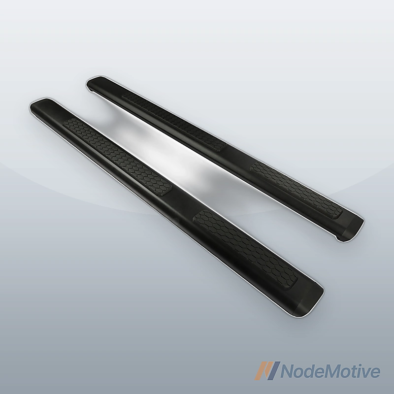 Black Running Boards Side Steps Fit For 2007 08-18 Jeep Wrangler JK 4-Door