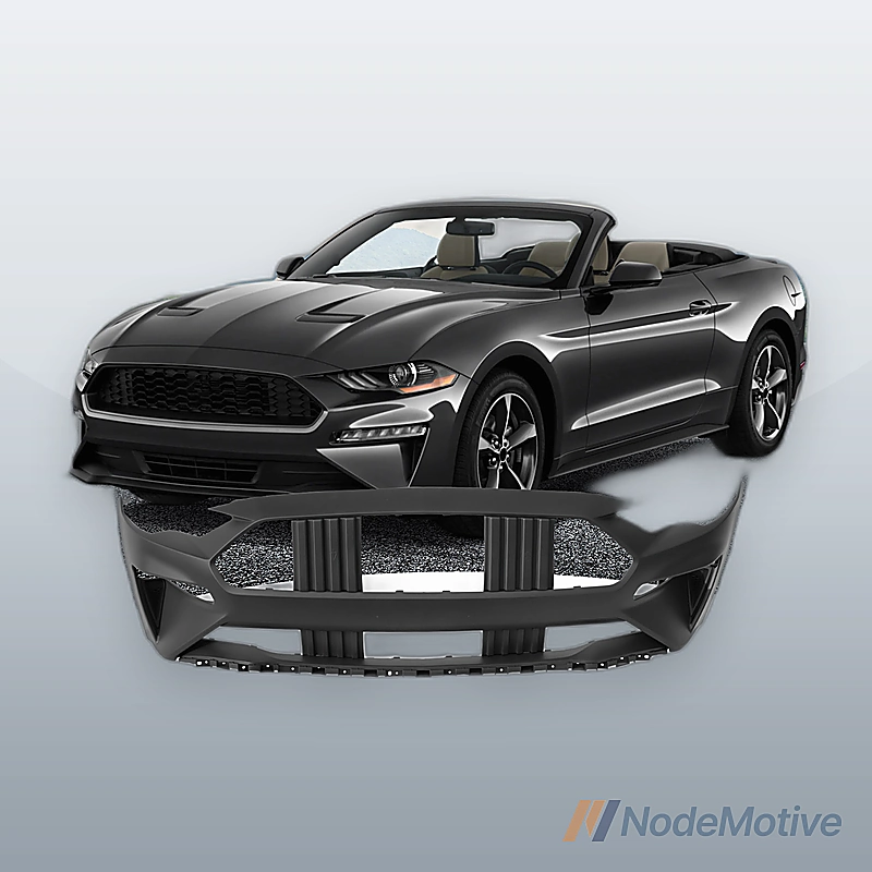 Front Bumper Plastic For 2018-2021 MUSTANG Black