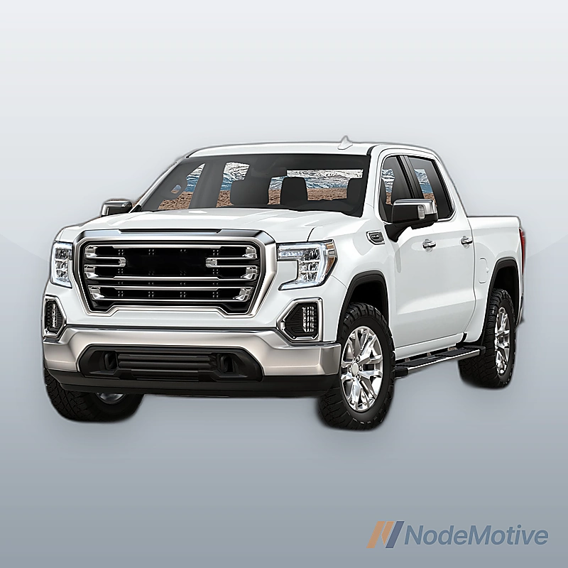 Chrome Steel Front Bumper Face Bar for 2019 2020 2021 GMC Sierra 1500 Pickup