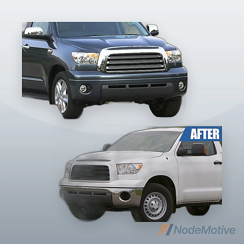 Front Bumper For 2007-2013 Toyota Tundra Chrome Steel