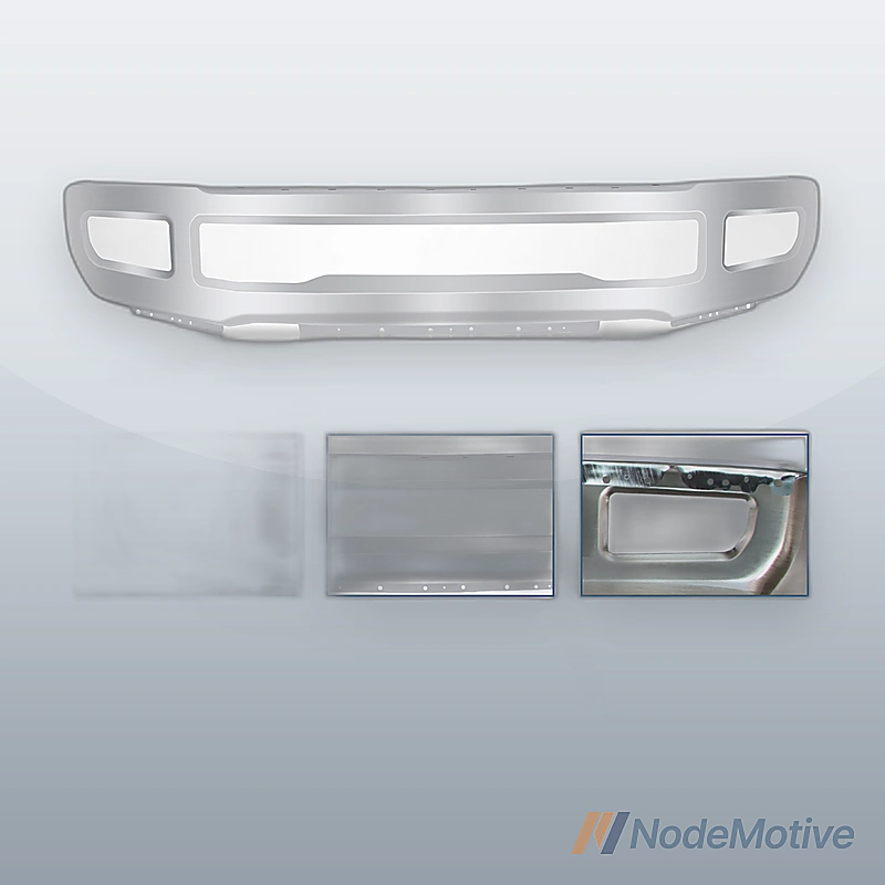 Chrome Front Bumper Face for 2017-2019 Ford F250 F350 Super Duty w/ Fog