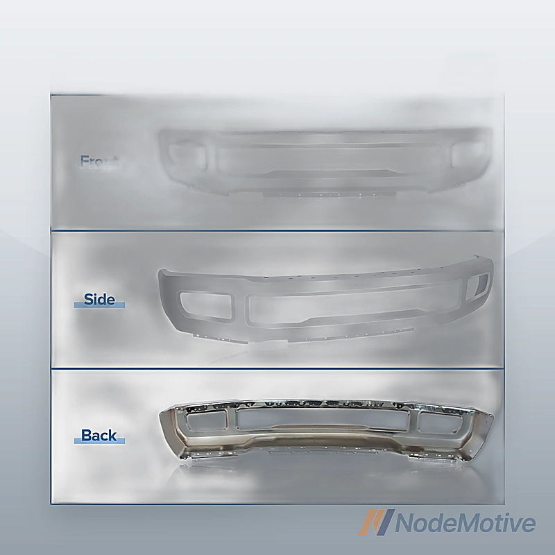 Chrome Front Bumper Face for 2017-2019 Ford F250 F350 Super Duty w/ Fog