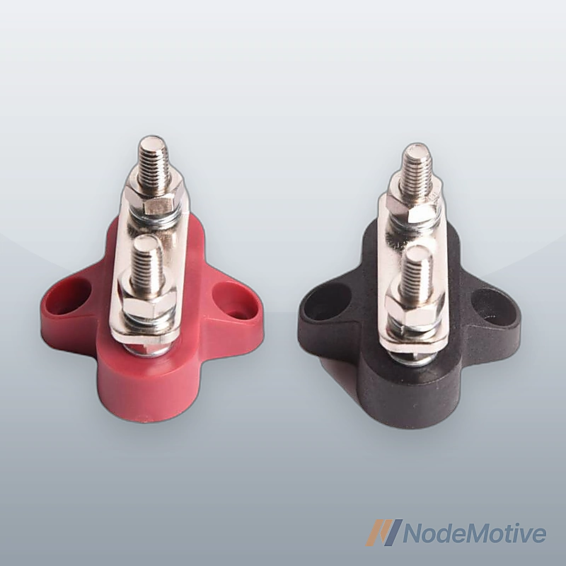 2 PCS Battery Power Distribution Terminal Block 48V DC for Truck Car RV Boat