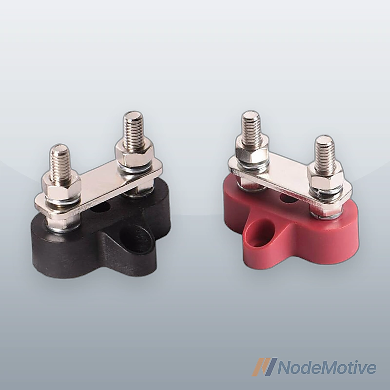 2 PCS Battery Power Distribution Terminal Block 48V DC for Truck Car RV Boat