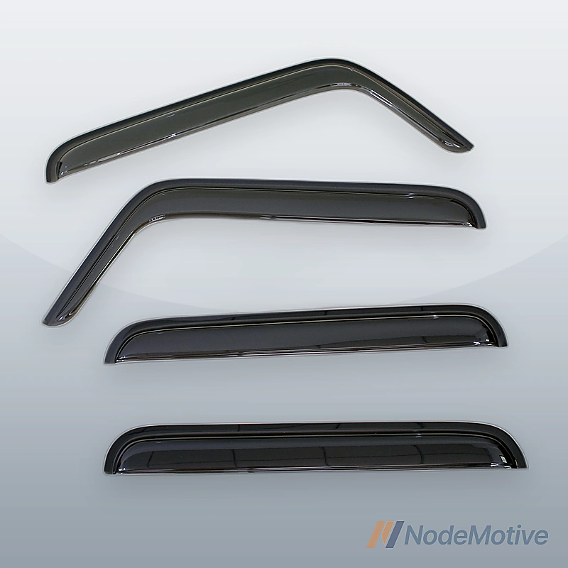 4pcs Sun Rain Vent Window Visors Deflector For 2007-18 Jeep Wrangler 4-Door JK