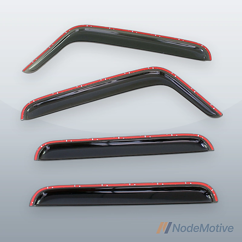4pcs Sun Rain Vent Window Visors Deflector For 2007-18 Jeep Wrangler 4-Door JK