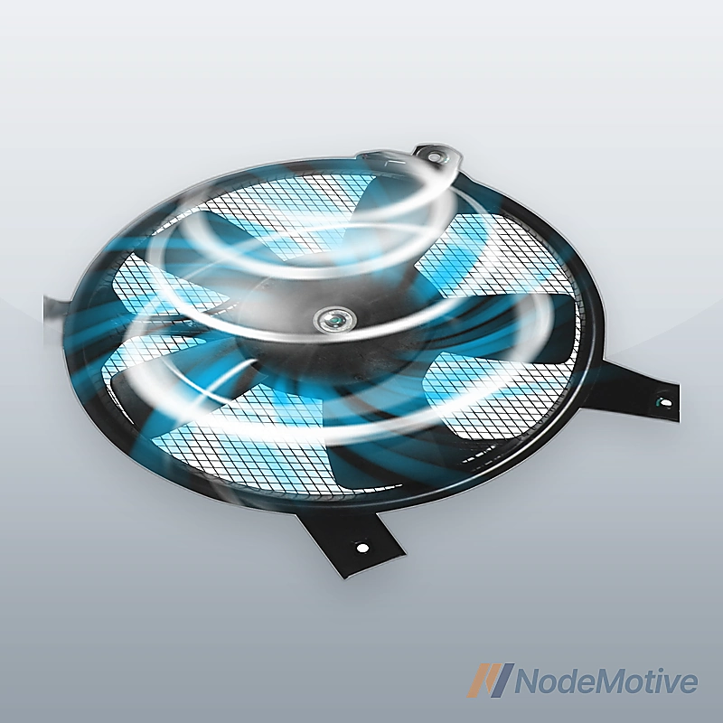 Radiator Cooling Fan Assembly for 92-00 Montero AC Condenser, MB657380/MI3113105
