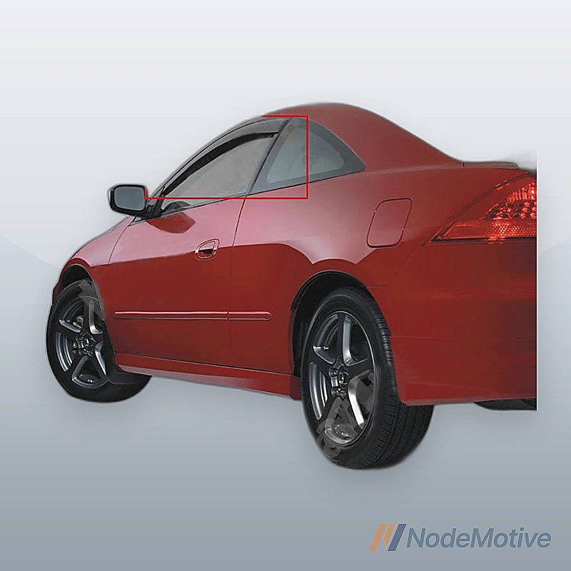 2pc Fit 03-07 Accord 2-Door Coupe Smoke Sun/Rain Guard Window Visors