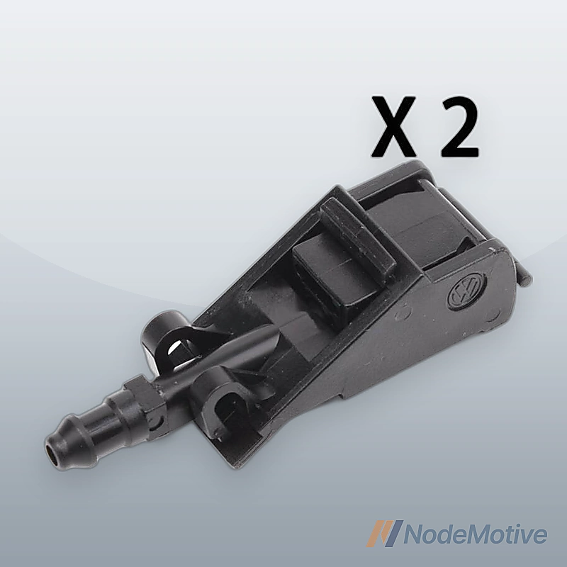 PAIR Windshield Washer Spray Nozzle For VW Golf Jetta Beetle Passat Touareg