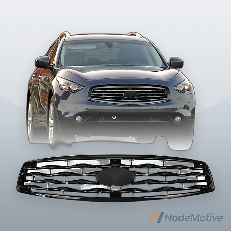 Front Grill for 2009-2011 INFINITI FX50/FX35 Gloss Black