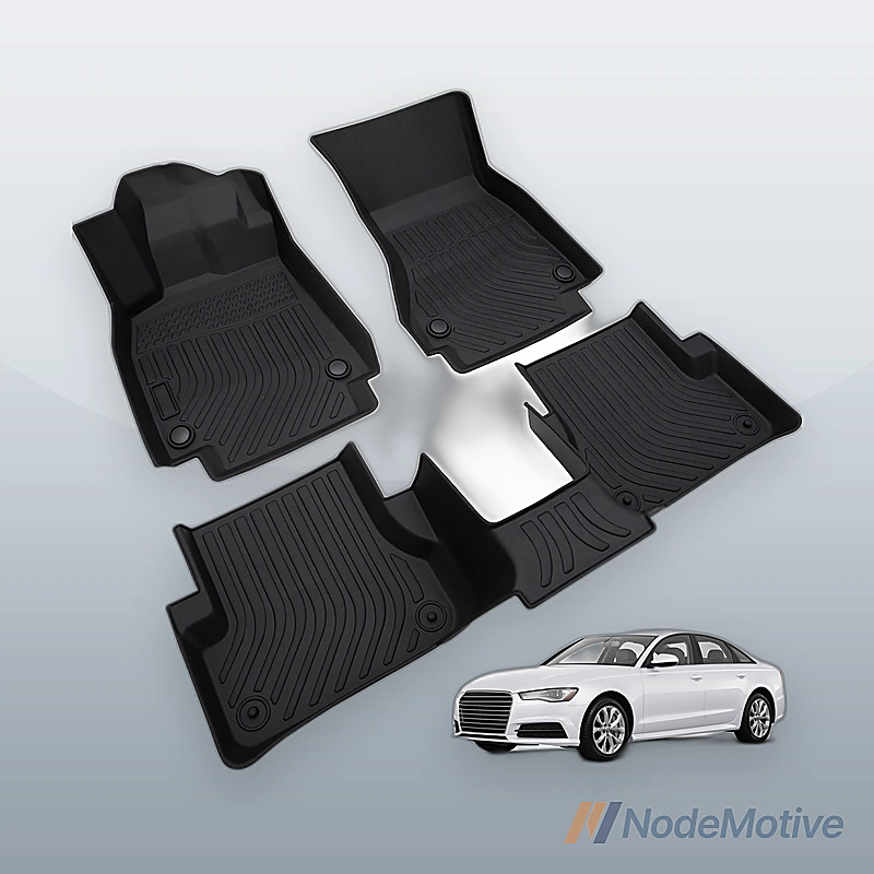 Premium Floor Mats Liner for Audi A6 A7 S6 2012-2018 Heavy Duty Black 4Pcs