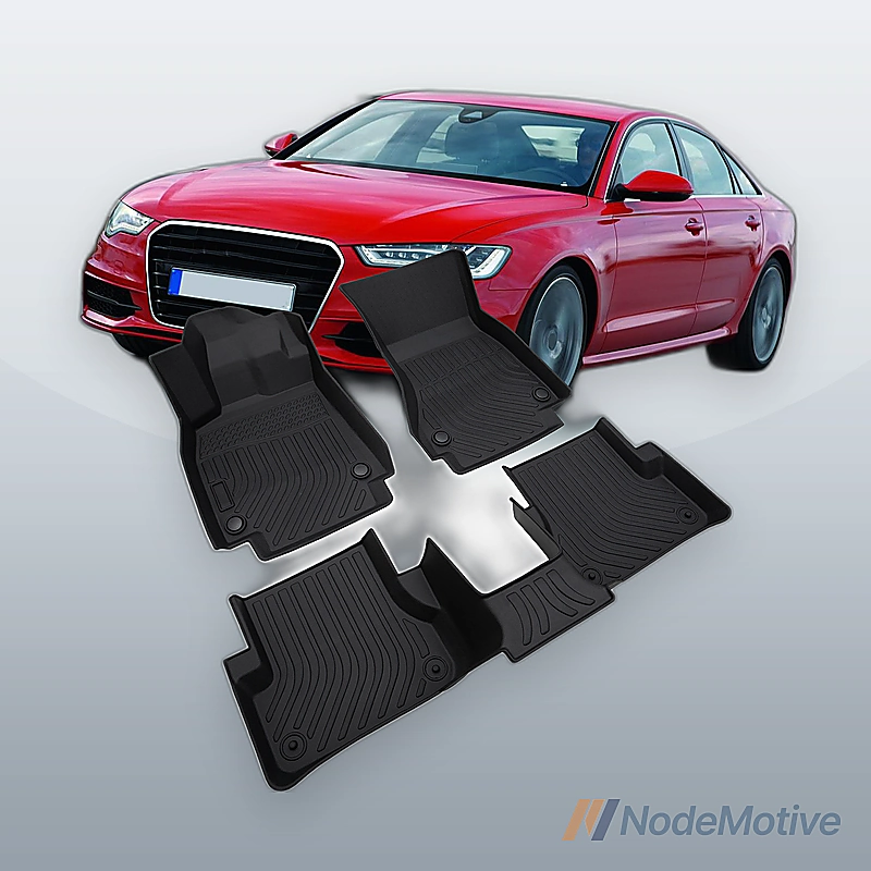 Premium Floor Mats Liner for Audi A6 A7 S6 2012-2018 Heavy Duty Black 4Pcs