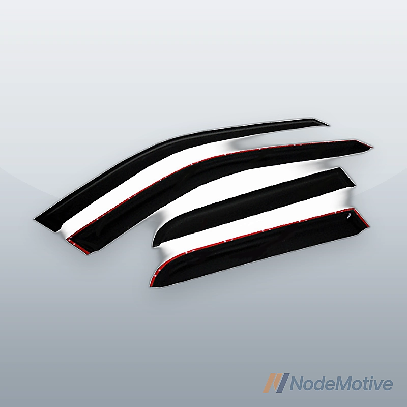 4pcs Fit 09-14 Ford F-150 Super Crew Cab Sun/Rain Guard Vent Shade Window Visors