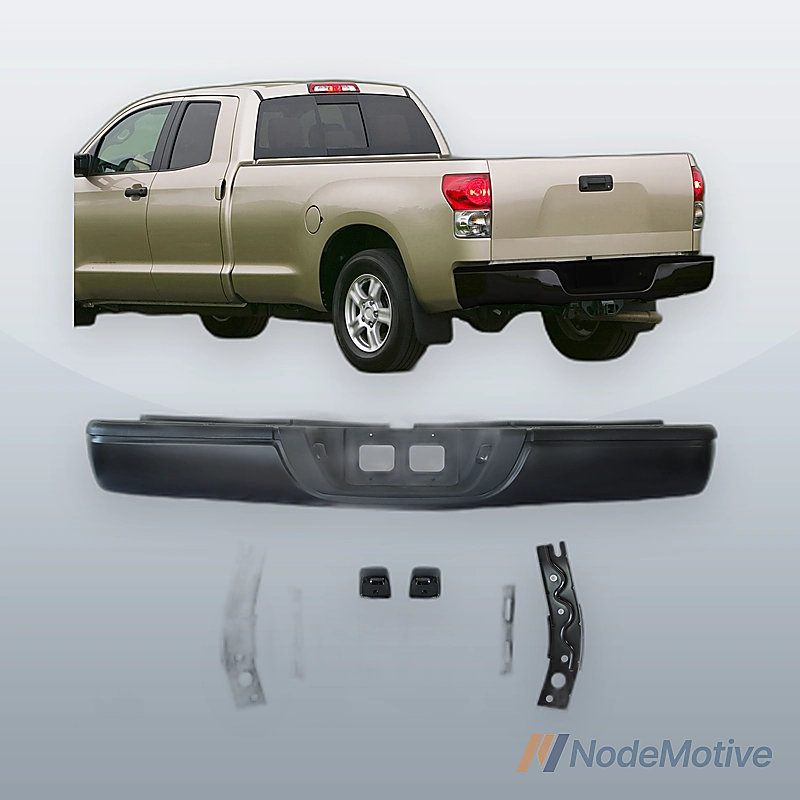 Step Bumper For 2000-2006 Toyota Tundra Rear Powdercoated Black Fleetside