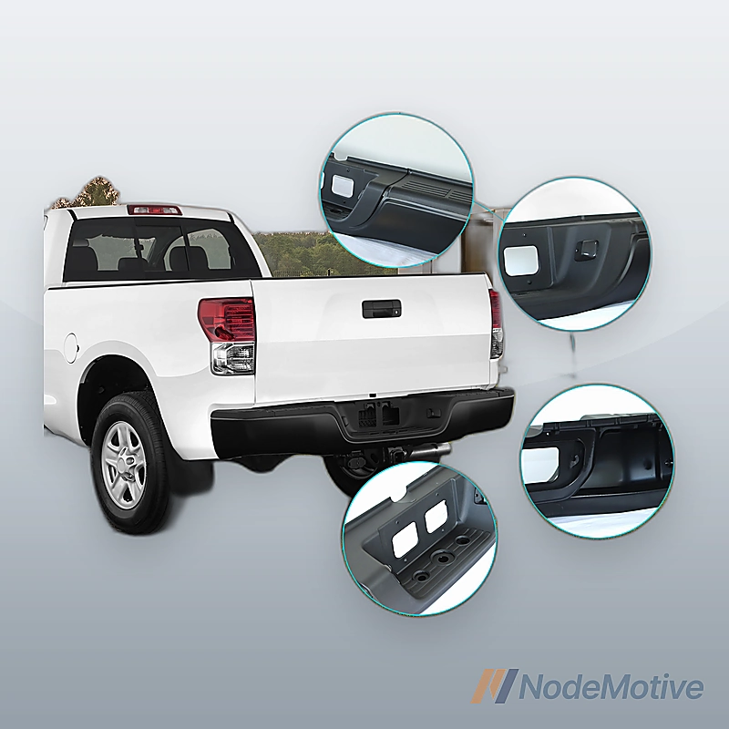 Step Bumper For 2000-2006 Toyota Tundra Rear Powdercoated Black Fleetside