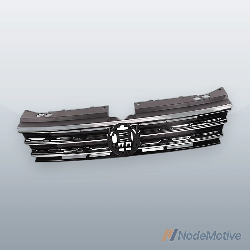 Front Upper Grille Grill W/Chrome Trim For 2018-2020 VW Volkswagen Tiguan