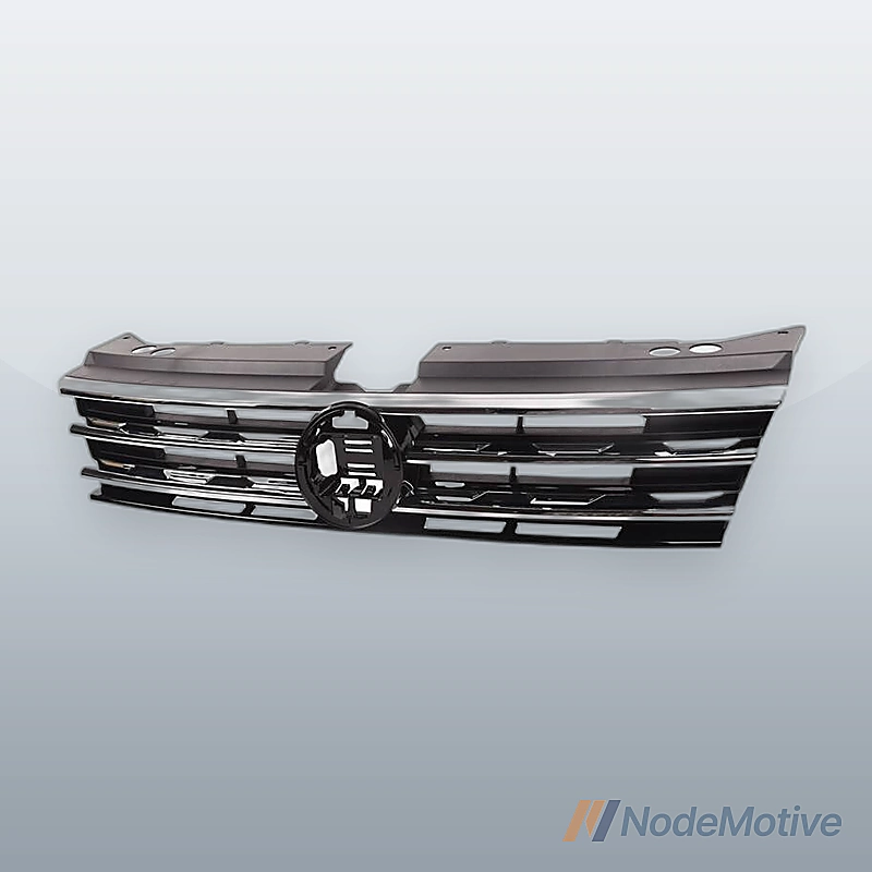 Front Upper Grille Grill W/Chrome Trim For 2018-2020 VW Volkswagen Tiguan