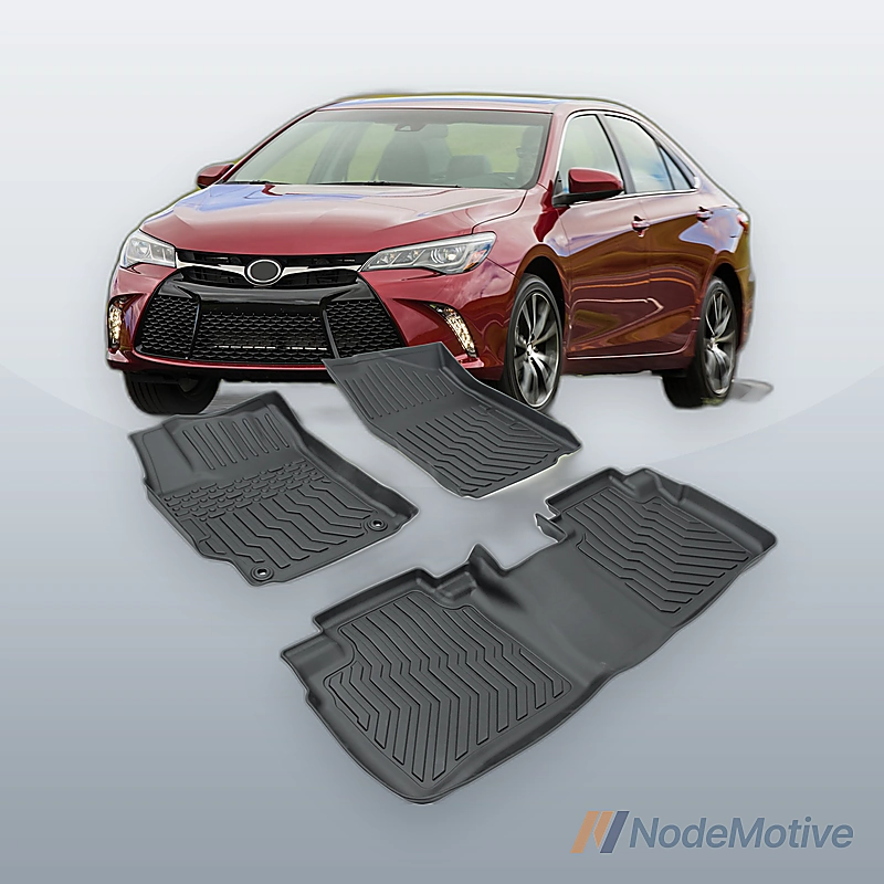 3PCS Floor Mats for 2015-2017 Toyota Camry All Weather 3D Molded TPE Car Liners