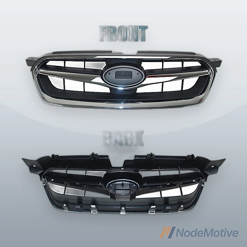 Front Grill for 2008-2009 Subaru Legacy Dark gray and Chrome moulding