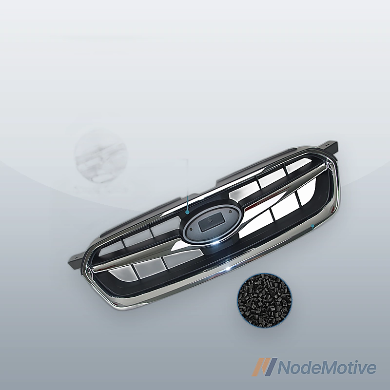 Front Grill for 2008-2009 Subaru Legacy Dark gray and Chrome moulding