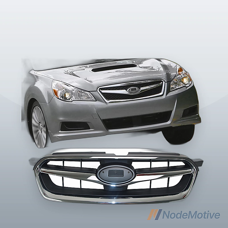Front Grill for 2008-2009 Subaru Legacy Dark gray and Chrome moulding