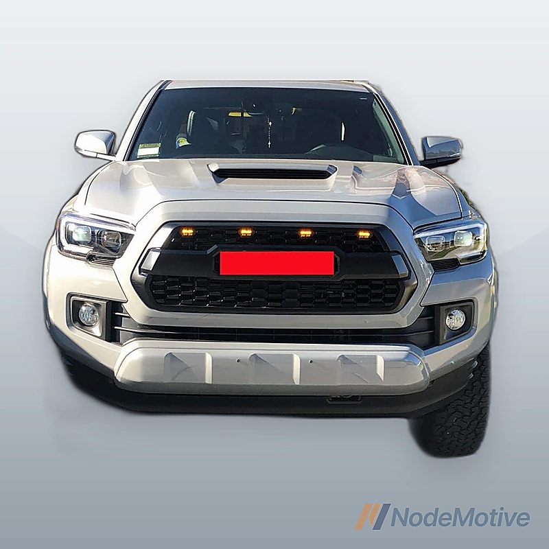 Amber LED Grille Lighting Kit with Fuse Adapter with 16-18 Tacoma(4 Pcs,Amber)