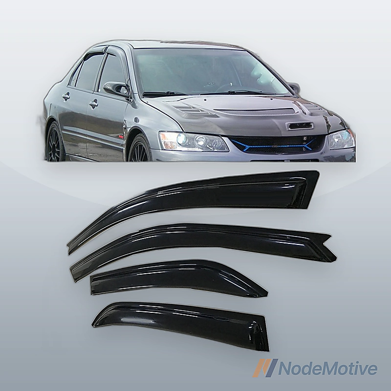 4pcs For 2002-2006 Mitsubishi Lancer Sun Rain Guard Vent Shade Window Visors