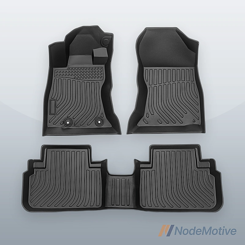 Car Floor Mats for 2019-2023 Subaru Forester Black All-Weather TPE Rubber