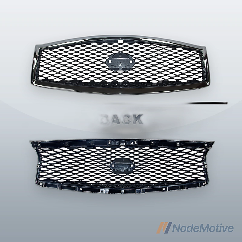 Fits 15-19 Infiniti Q70 Q70L Front Bumper Grill With Camera Option Chrome