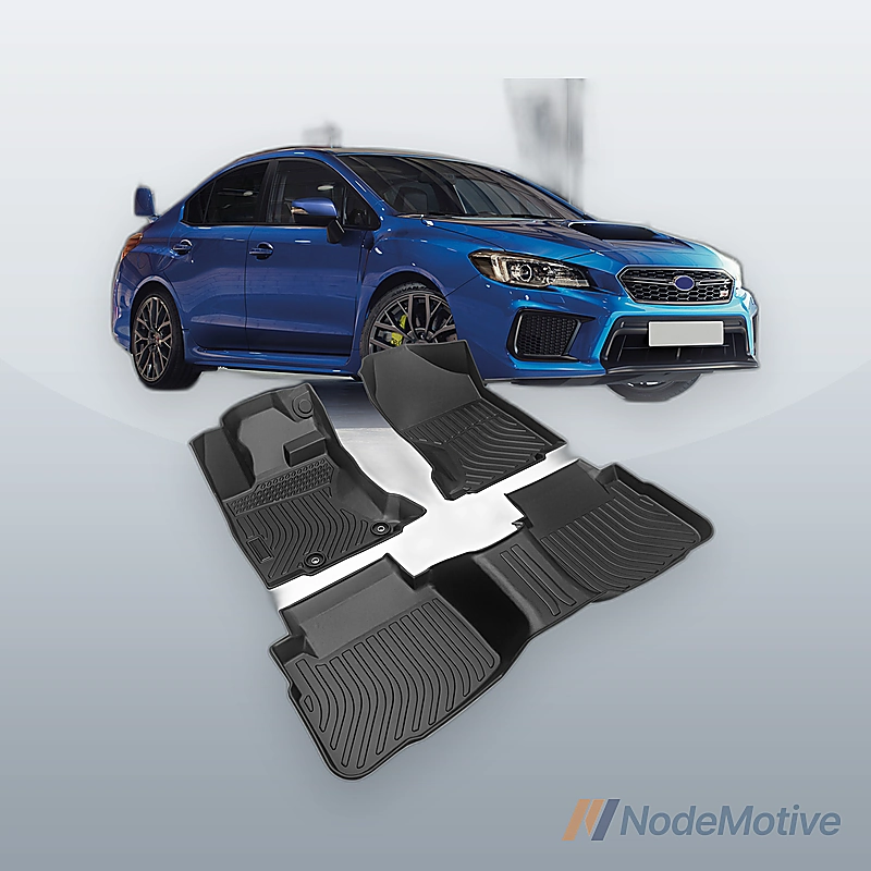 Car Floor Mats for 2020-2023 Subaru Legacy Black All-Weather TPE Rubber