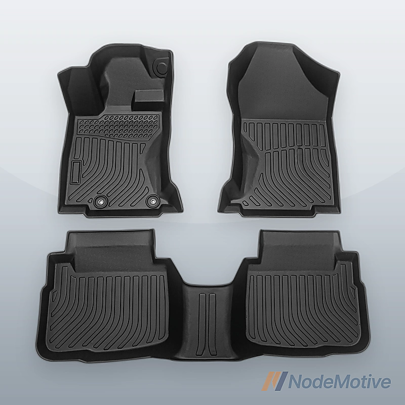 Car Floor Mats for 2020-2023 Subaru Legacy Black All-Weather TPE Rubber