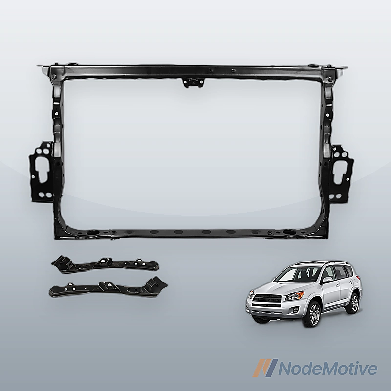 Radiator Support For 2006-2012 Toyota RAV4 Black Assembly
