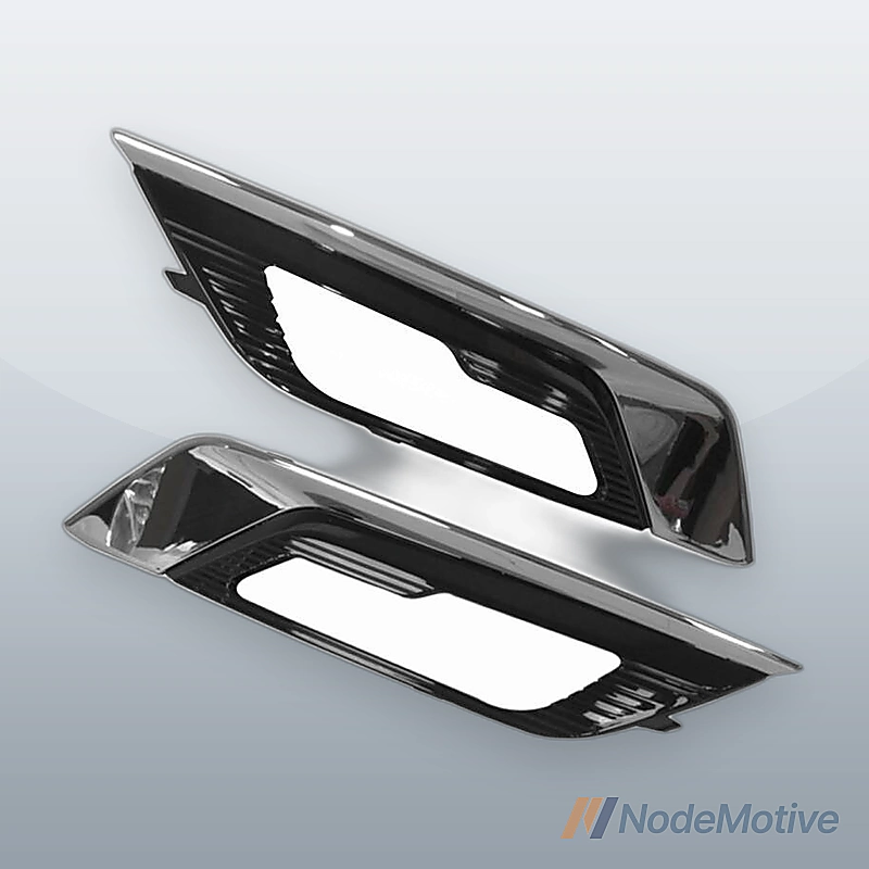 KIT Pair Front Right & Left Fog Lamp Bezel Kit for Ford Fusion 2017-2018
