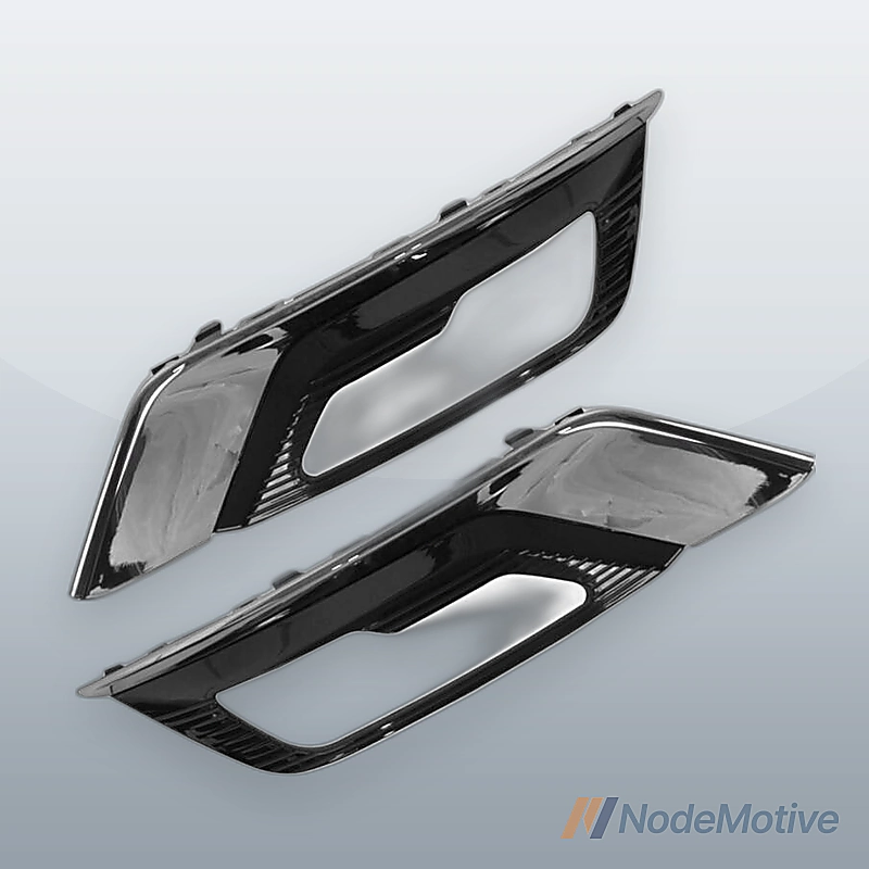 KIT Pair Front Right & Left Fog Lamp Bezel Kit for Ford Fusion 2017-2018