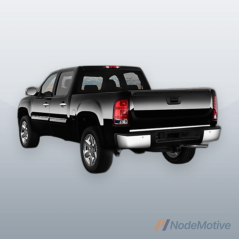 Step Bumper For 2007-2010 Chevy Silverado 2500 HD With Sensor Holes Chrome Rear