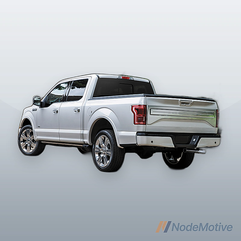 For 2015-2020 Ford F-150 W Tow Hitch W/ Park Holes Chrome Rear Bumper Assembly